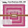 Crealies Crea-Nest-Lies XXL Square lockstitch CLNestXXL160 max. 13 x 13 cm