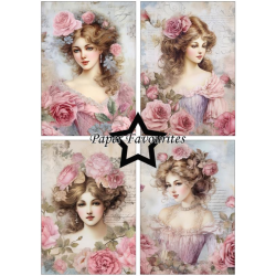 Paper Favourites Paper Pack "Vintage Ladies - Rose" PFA114