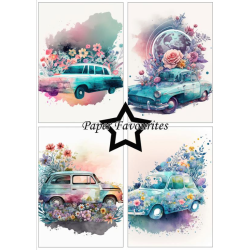 Paper Favourites Paper Pack "Floral Cars" PFA110
