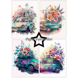 Paper Favourites Paper Pack "Floral Cars" PFA110