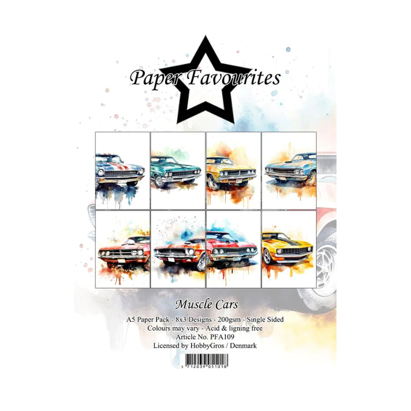 Paper Favourites Paper Pack "Muscle Cars" PFA109