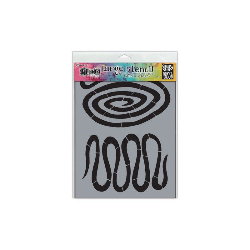 Ranger Dylusions Stencils Down the Rabbit Hole - Large DYS79781 Dyan Reaveley
