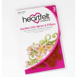Heartfelt Garden Lily Spray & Fillers Cling Stamp + Dies set