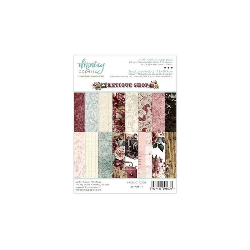 Mintay 6 x 8 Add-On Paper Pad - Antique Shop MT-ANT-11