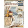 Stamperia Ephemera - Vintage Library die cut