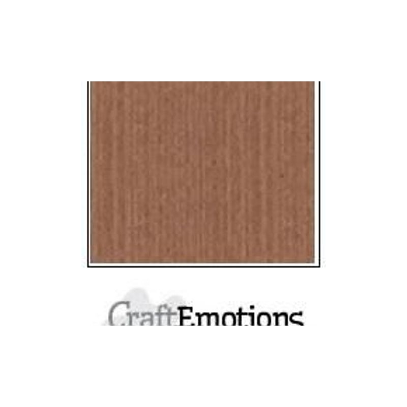 CraftE Cardstock Linen Terra brown 12"x12" / 10st