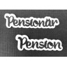 Lazer Design DIES Pensionär Pension med bakgrund