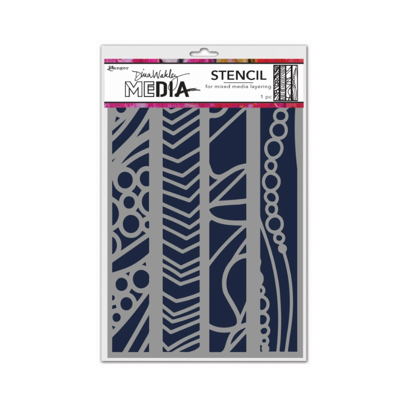 Ranger • Dina Wakley A5 Mask Stencil Media In A Line