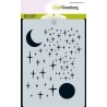CraftEmotions A6 Mask stencil Angel & Bear -stars and moon Carla Creaties