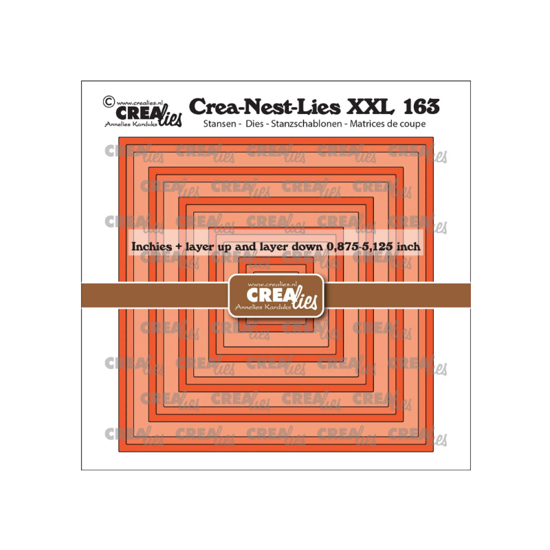 Crealies • Crea-Nest-Lies XXL Inchies Squares + Layer Up And Layer Down