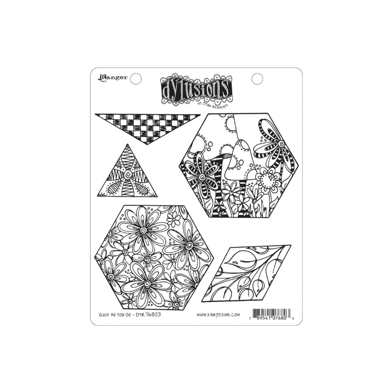 Ranger • Dylusions stamp quilt as you go