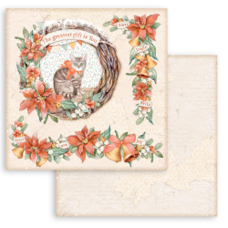 Stamperia 8x8" All Around Christmas  10 olika dubbelsidiga ark