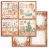 Stamperia 8x8" All Around Christmas  10 olika dubbelsidiga ark