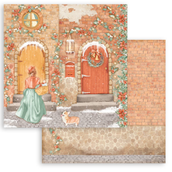 Stamperia 8x8" All Around Christmas  10 olika dubbelsidiga ark