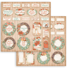 Stamperia 8x8" All Around Christmas  10 olika dubbelsidiga ark