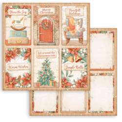 Stamperia 8x8" All Around Christmas  10 olika dubbelsidiga ark