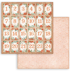 Stamperia 8x8" All Around Christmas  10 olika dubbelsidiga ark