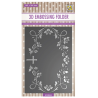 Nellie's Choice • 3D Embossing Folder Blooming Twigs With Cross