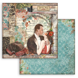 Stamperia Extra small Pad 10 sheets cm 15,24x15,24 (6"x6") - Desire