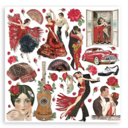 Stamperia Extra small Pad 10 sheets cm 15,24x15,24 (6"x6") - Desire