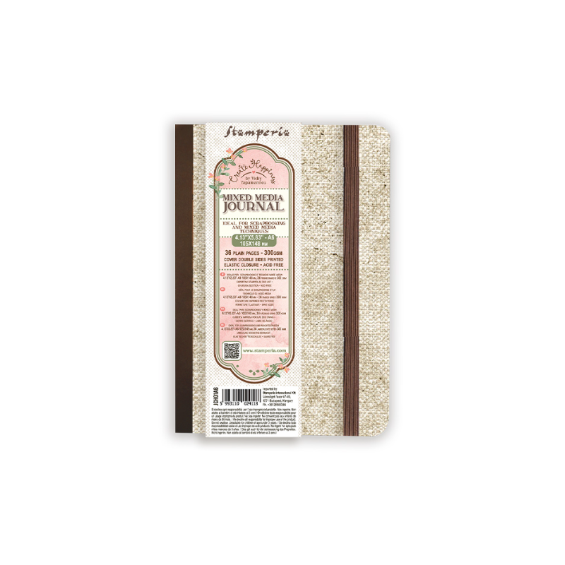 Stamperia Create Happiness Paper Mixed Media Journal A6