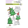 CraftEmotions clearstamps A6 - Xmas trees 2 (Eng) Carla Creaties