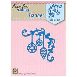 Nellie's Choice • Shape Dies Blue Christmas hanger-2
