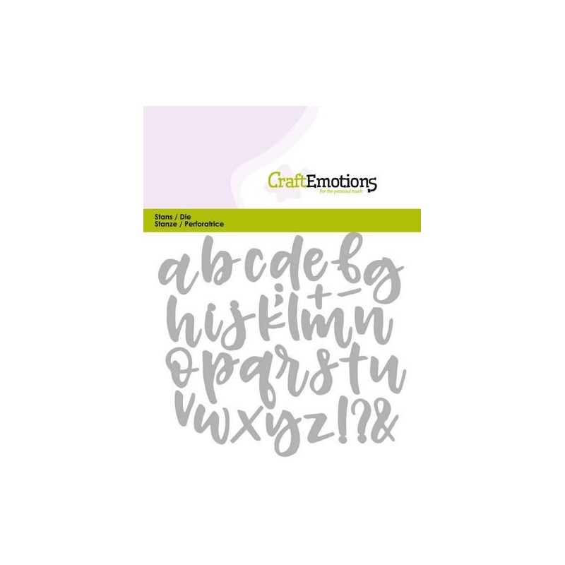 CraftEmotions Die - alphabet 115633/0427