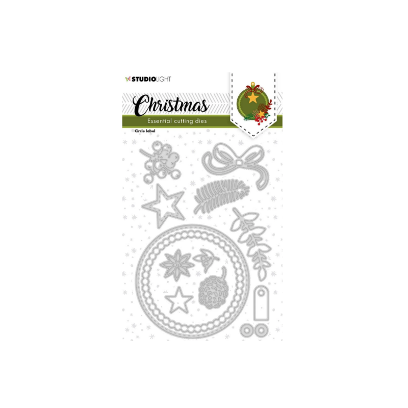 Studio Light • Essentials Cutting Dies Christmas Circle Label