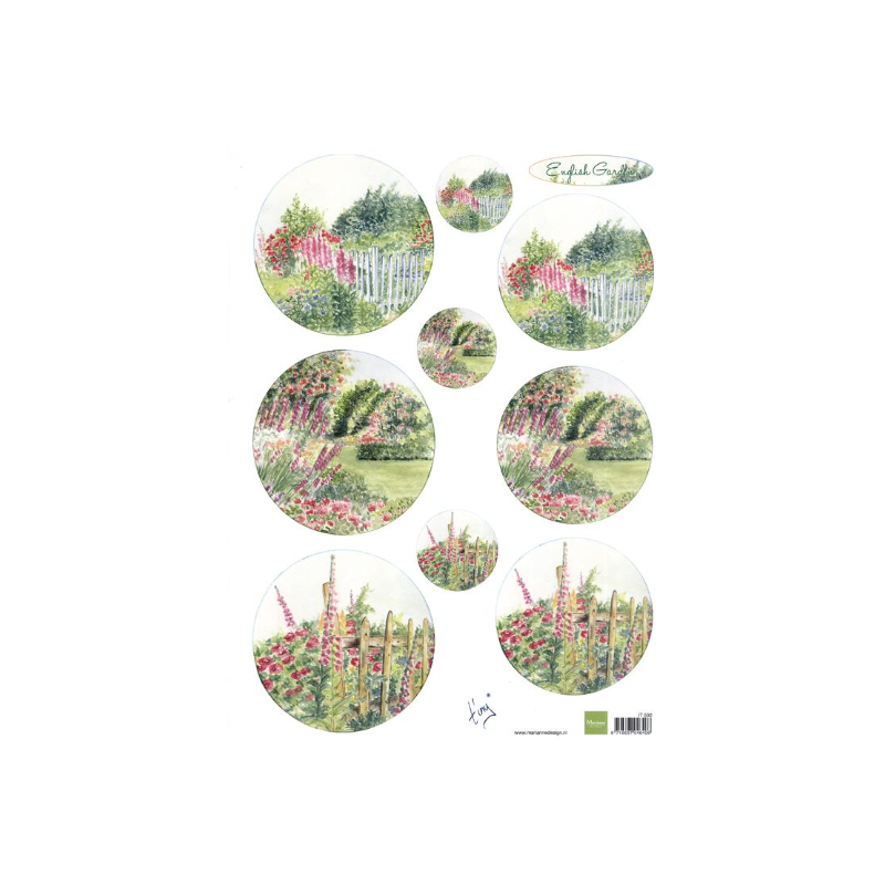 MARIANNE DESIGN A4 TINYS ENGLISH GARDEN  IT592