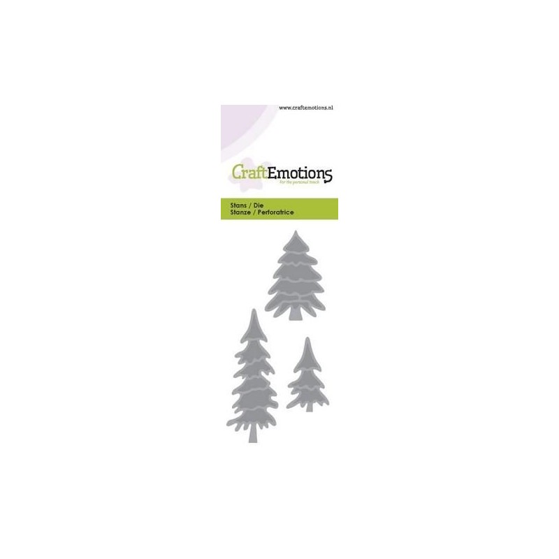 CraftE Die - pine trees Card