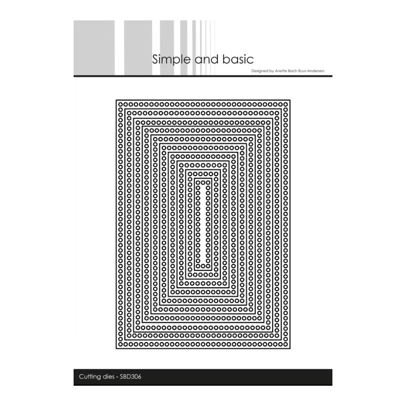 Simple and Basic die "Circle Edges - Rectangle" SBD306