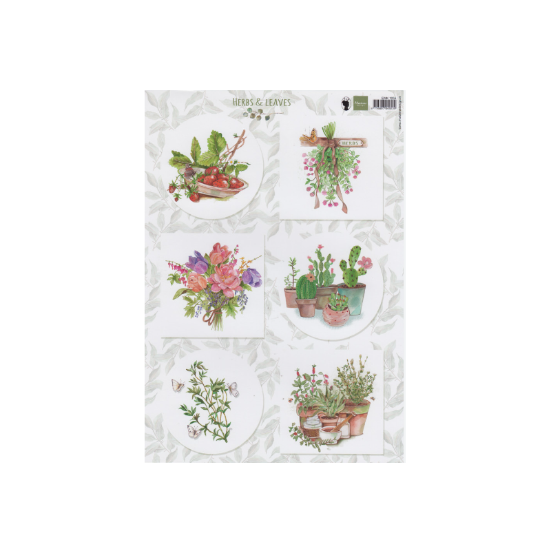Marianne Design A4 KlippArk Herbs & Leaves