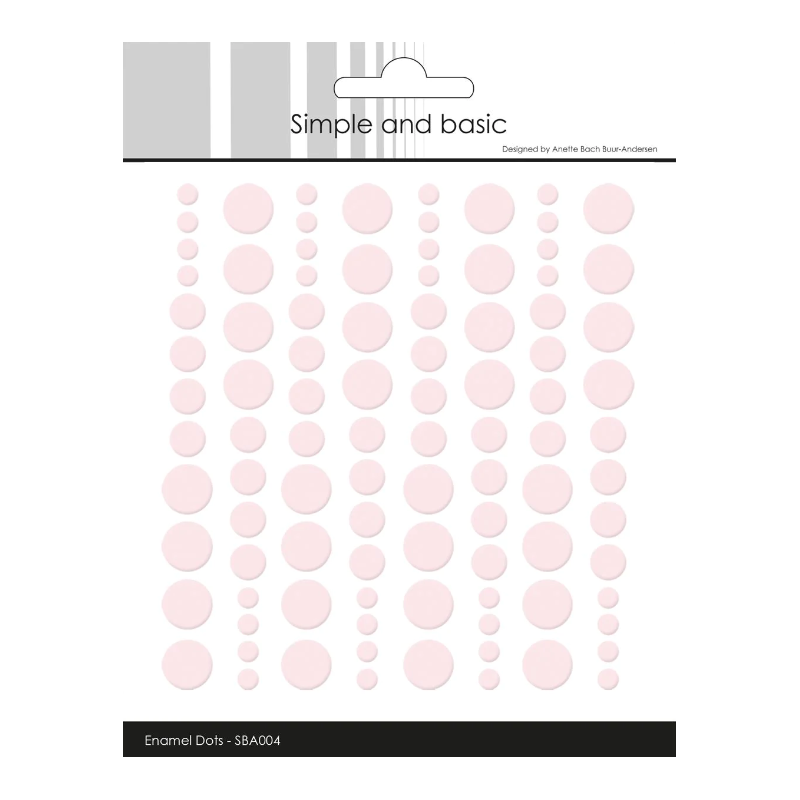 Simple and Basic Enamel Dots "Baby Rose (96 pcs)" SBA004