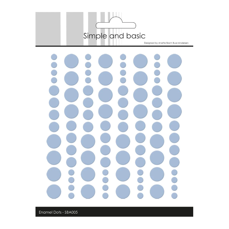 Simple and Basic Enamel Dots "Pigeon Blue (96 pcs)" SBA005