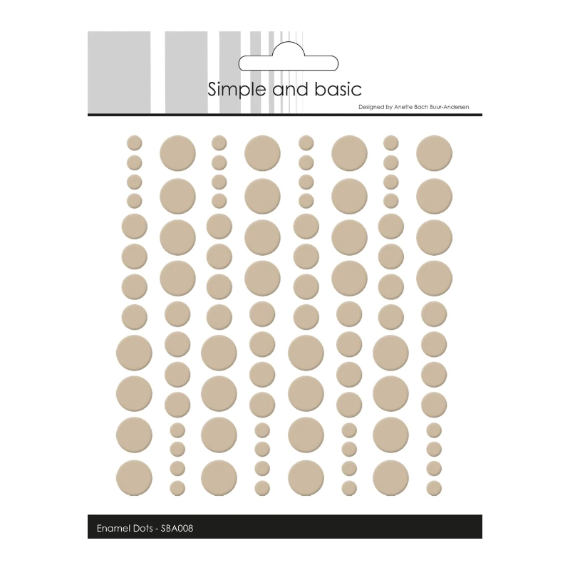Simple and Basic Enamel Dots "Baileys Brown (96 pcs)" SBA008