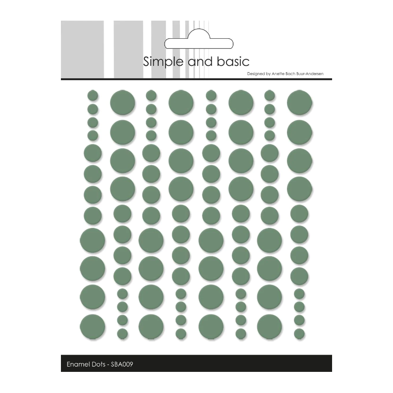 Simple and Basic Enamel Dots "Eucalyptus (96 pcs)" SBA009