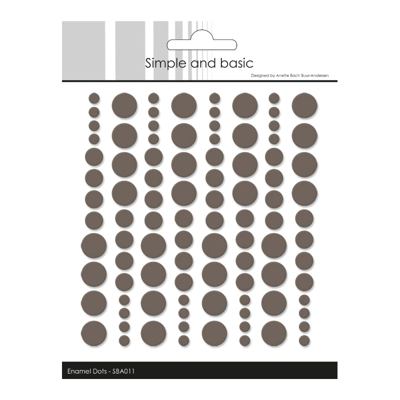 Simple and Basic Enamel Dots "Warm Grey (96 pcs)" SBA011