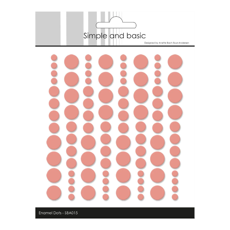 Simple and Basic Enamel Dots "Fresh Peach (96 pcs)" SBA015