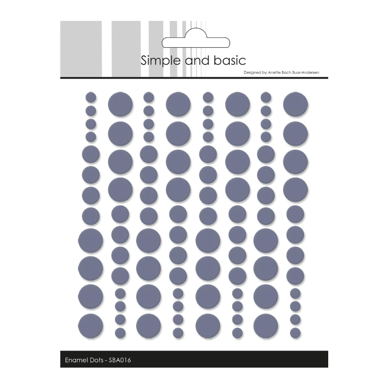 Simple and Basic Enamel Dots "Eggplant (96 pcs)" SBA016