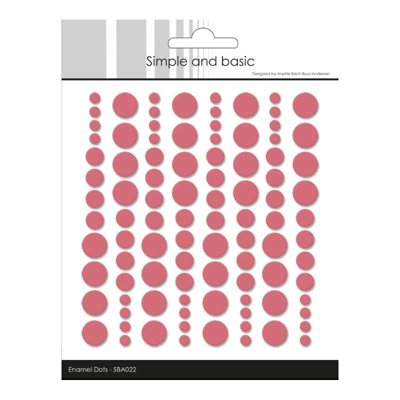 Simple and Basic Enamel Dots "English Rose" (96 pcs)" SBA022