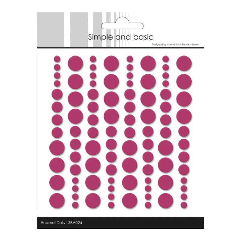 Simple and Basic Enamel Dots "Wine" (96 pcs)" SBA024