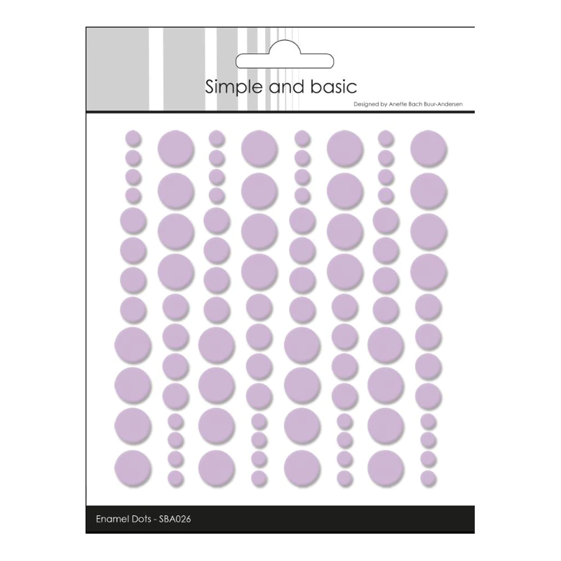 Simple and Basic Enamel Dots "Light Purple" (96 pcs)" SBA026