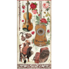 Stamperia Collectables 10 sheets 15x30,5 (6”x12”) - Desire SBBV18