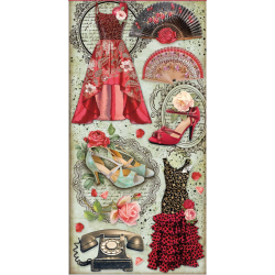Stamperia Collectables 10 sheets 15x30,5 (6”x12”) - Desire SBBV18