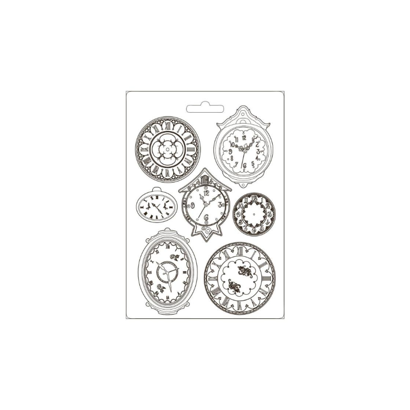 Stamperia Soft Mould A4 - Garden of Promises clocks