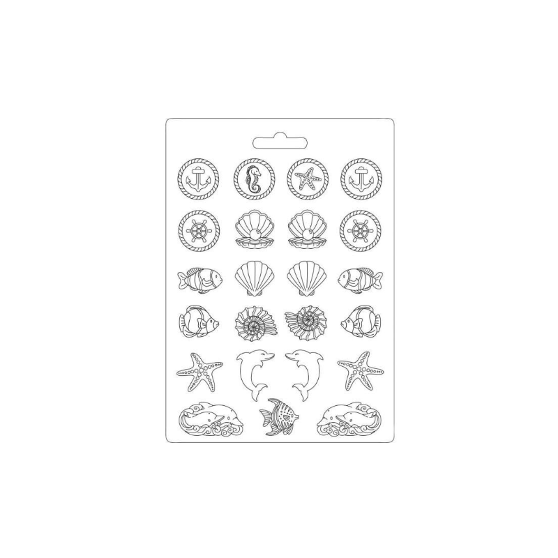 Stamperia - Sea Land - A4 Soft Mould : K3PTA443