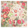 Stamperia Pack 4 sheets fabric cm 30x30 - Rose parfum TYG