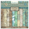 Stamperia Small Pad 10 sheets cm 20,3X20,3 (8"X8") Backgrounds Selection - Songs of the Sea