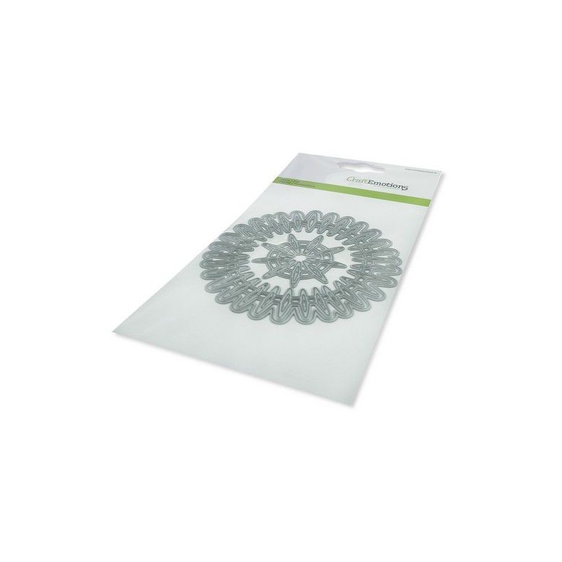 CraftEmotions Die - frame round Cristal shine Card 10,5x14,8cm 10,5cm